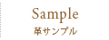 Sample　革サンプル